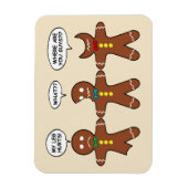 Funny Gingerbread Men Cookies Magnet (Vertical)