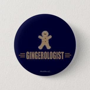 Funny Gingerbread Pinback Button