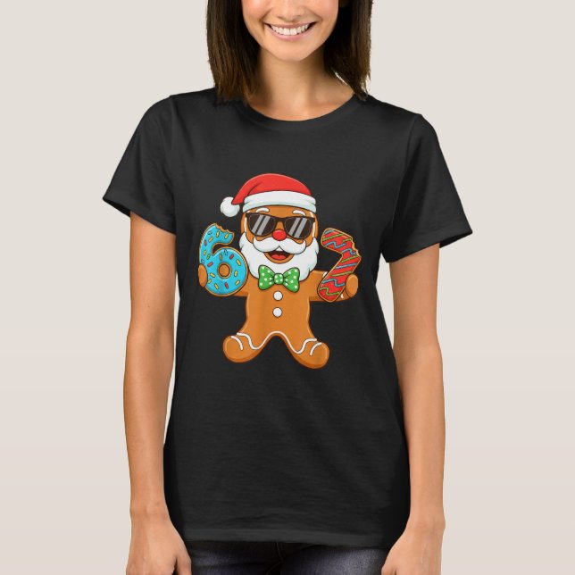Funny Gingerbread Six Seven 67 Christmas Ice Cream T-Shirt (Front)