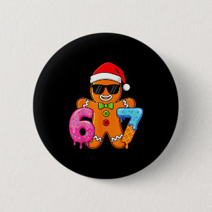 Funny Gingerbread Six Seven 67 Ice Cream Drip Chri Button