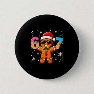 Funny Gingerbread Six Seven 67 Ice Cream Drip Chri Button
