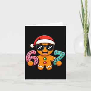 Funny Gingerbread Six Seven 67 Ice Cream Drip Chri Card