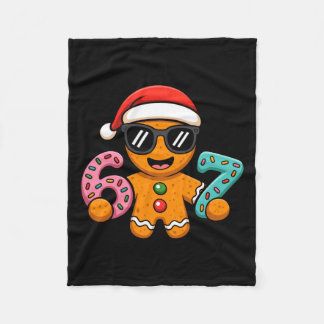 Funny Gingerbread Six Seven 67 Ice Cream Drip Chri Fleece Blanket