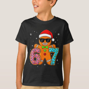 Funny Gingerbread Six Seven 67 Ice Cream Drip Chri T-Shirt
