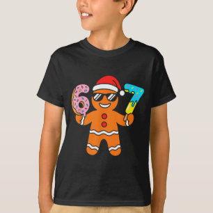 Funny Gingerbread Six Seven 67 Ice Cream Drip Chri T-Shirt