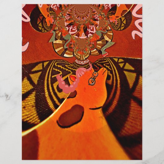  Funny Giraffe: A Kaleidoscopic African Charm (Front)