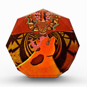 Funny Giraffe: A Kaleidoscopic African Charm Acrylic Award