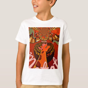 Funny Giraffe: A Kaleidoscopic African Charm T-Shirt