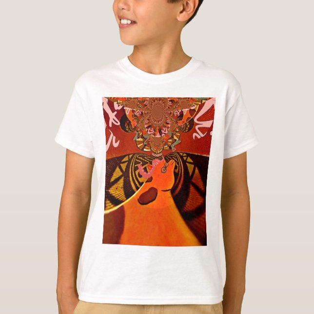  Funny Giraffe: A Kaleidoscopic African Charm T-Shirt (Front)
