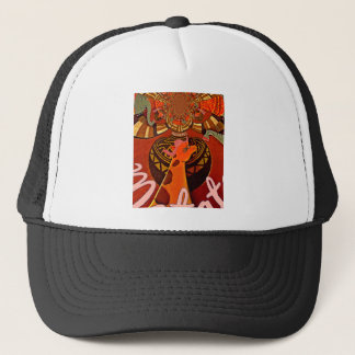 Funny Giraffe: A Kaleidoscopic African Charm Trucker Hat