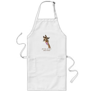 Funny Giraffe Apron - Custom Text