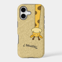 Funny giraffe asking for you from above