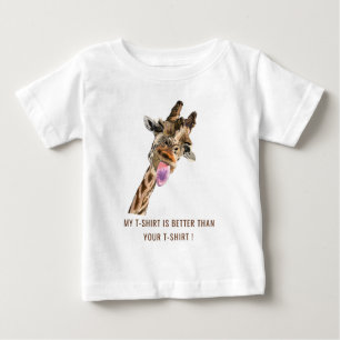 Funny Giraffe Baby T-Shirt
