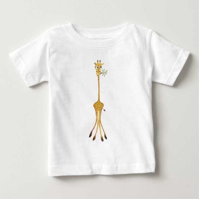 Funny Giraffe Baby T-Shirt (Front)