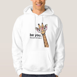 Funny Giraffe Be You Vintage Engraving Shirt Desig