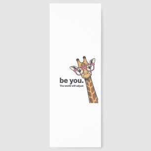 Funny Giraffe Be You Vintage Engraving Shirt Desig Bookmarks