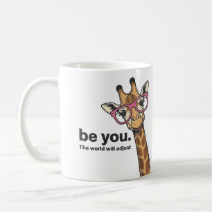 Funny Giraffe Be You Vintage Engraving Shirt Desig Coffee Mug