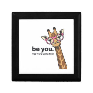 Funny Giraffe Be You Vintage Engraving Shirt Desig Gift Box