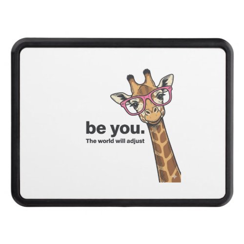 Funny Giraffe Be You Vintage Engraving Shirt Desig Hitch Cover