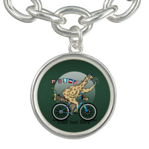 Funny giraffe bikebacking bracelet