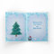 Funny Giraffe & Blue Cupcake Christmas Card