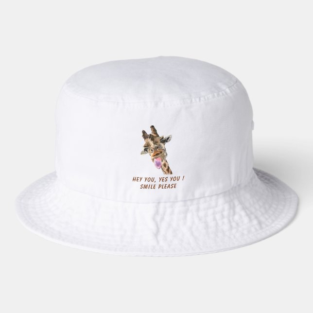 Funny Giraffe Bucket Hat (Front)