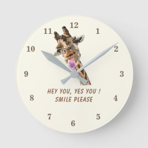 Funny Giraffe Clock