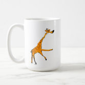 Funky Giraffe Hipster Funny Animal Portraits Coffee Mug