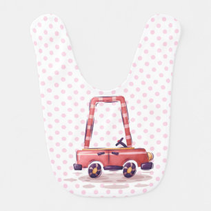 Funny Giraffe Collection - Pink Baby Bib