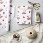 Funny Giraffe Collection - White Wrapping Paper