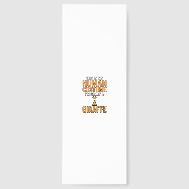 Funny Giraffe Costume Vector Shirt Design_1 Bookmarks (Front)