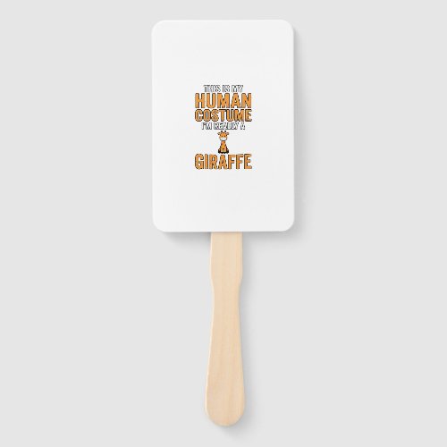 Funny Giraffe Costume Vector Shirt Design_1 Hand Fan
