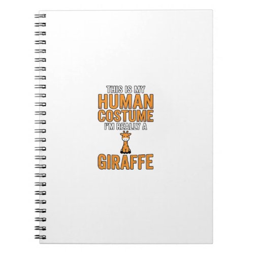 Funny Giraffe Costume Vector Shirt Design_1 Notebook