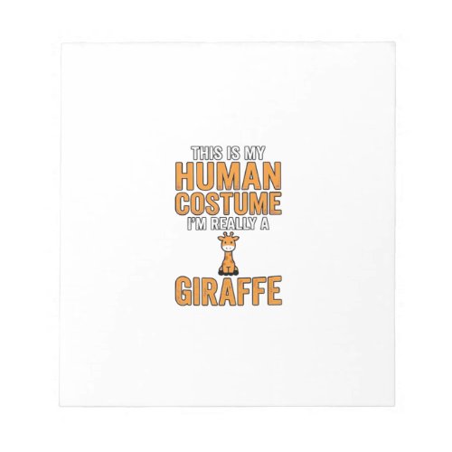 Funny Giraffe Costume Vector Shirt Design_1 Notepad