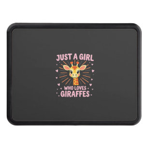 Funny Giraffe Design For Women Girls Safari Giraff Hitch Cover