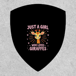 Funny Giraffe Design For Women Girls Safari Giraff Patch