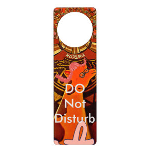 Funny Giraffe face creative drawing Door Hanger