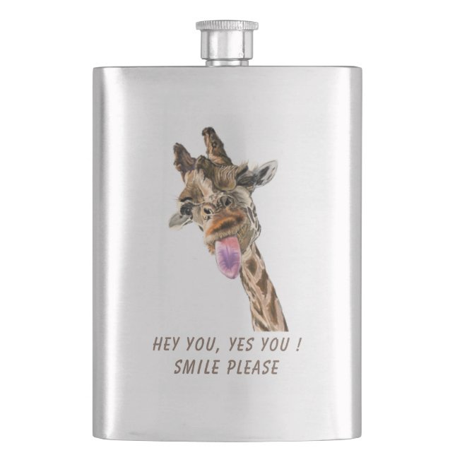 Funny Giraffe Flask (Front)