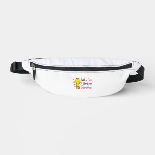 Funny Giraffe Girl Just A Girl Who Loves Giraffes Fanny Pack
