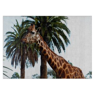 Funny Giraffe Giving A Raspberry, Cutting Board