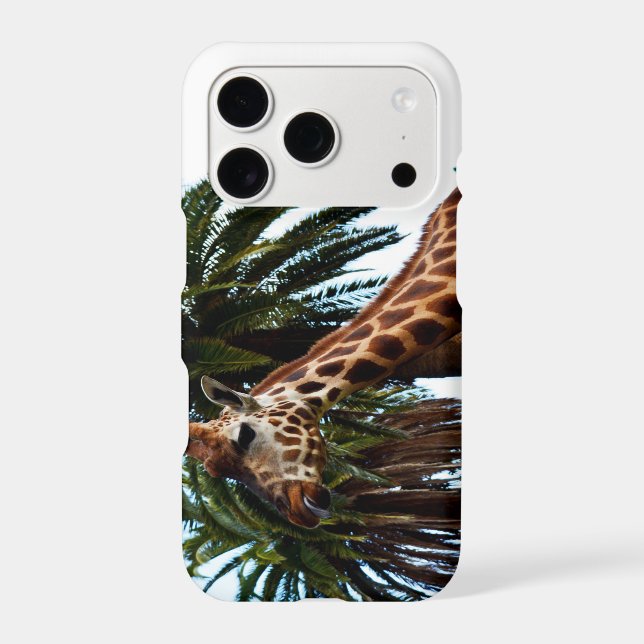 Funny Giraffe Giving A Raspberry, Iphone Case (Back)