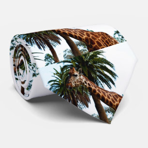 Funny Giraffe Giving A Raspberry, Neck Tie