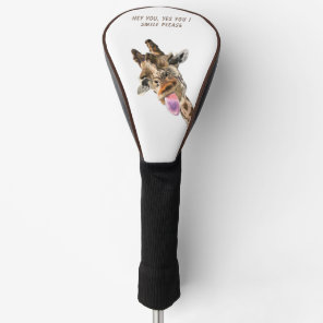 Funny Giraffe Golf Head Cover Custom Text
