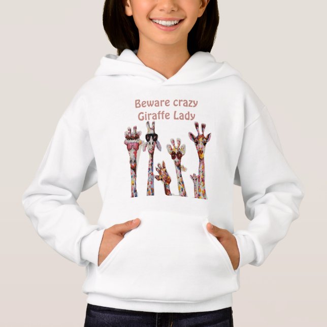 funny giraffe hoodie (Front)