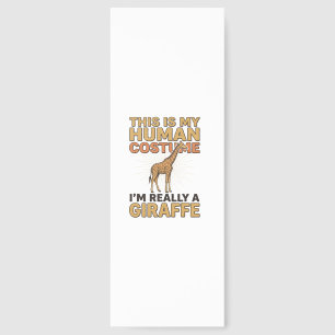 Funny Giraffe Human Costume Vintage Engraving Shir Bookmarks