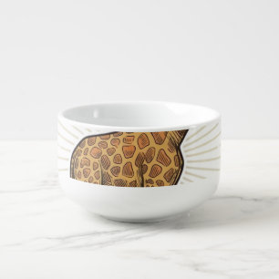 Funny Giraffe Human Costume Vintage Engraving Shir Soup Mug