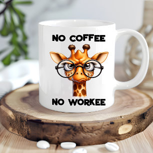 Funny Giraffe Humor Gift - Hilarious Canine Design Mug