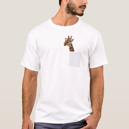 Funny Giraffe in My Pocket T_shirt