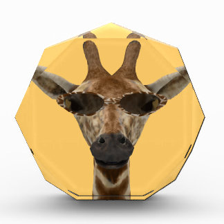 Funny Giraffe Incognito With Trendy Sunglasses Award