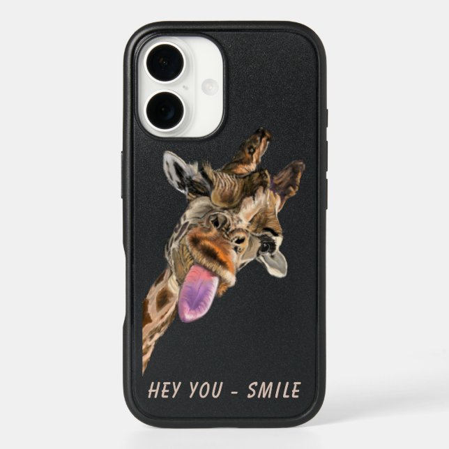 Funny Giraffe iPhone Case (Back)
